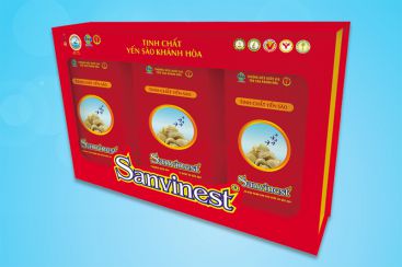 Tinh chất Yến sào Khánh Hòa Sanvinest dành cho mọi lứa tuổi hộp quà tặng 30 túi 20ml (3 x hộp 10 túi) - QTC503H30